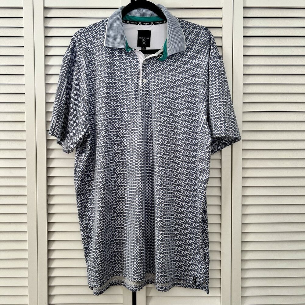 Kenneth Cole Golf Polo Short Sleeve‎ Shirt Size XL